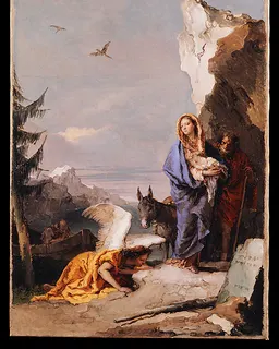 The Flight into Egypt by Giovanni Battista Tiepolo