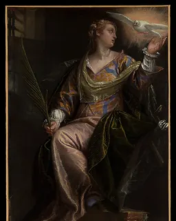 Saint Catherine of Alexandria in Prison by Paolo Veronese (Paolo Caliari)