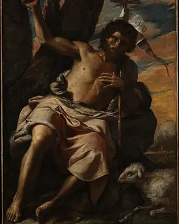 Saint John the Baptist Preaching by Mattia Preti (Il Cavalier Calabrese)