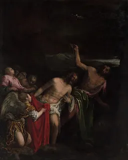 The Baptism of Christ by Jacopo Bassano (Jacopo da Ponte)