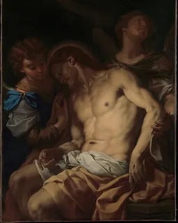 Dead Christ Supported by Angels by Francesco Trevisani