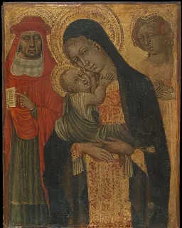 Madonna and Child with Saints Jerome and Agnes by Giovanni di Paolo (Giovanni di Paolo di Grazia)