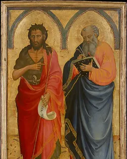 Saints John the Baptist and Matthew by Bicci di Lorenzo