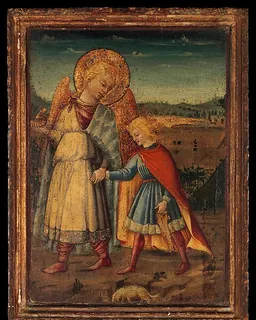 The Archangel Raphael and Tobias by Neri di Bicci