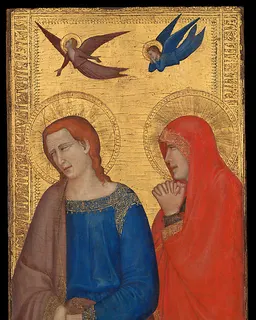 Saints John the Evangelist and Mary Magdalene by Italian, Neapolitan Follower of Giotto