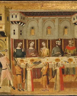 The Feast of Herod and the Beheading of the Baptist by Giovanni Baronzio