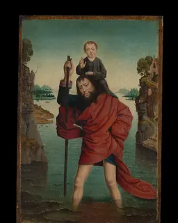Saint Christopher and the Infant Christ by Dieric Bouts