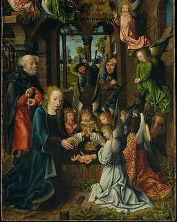 The Adoration of the Christ Child by Master of Frankfurt