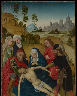 The Lamentation of Christ by Simon Marmion
