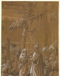 The Holy Family with Saint Elizabeth and the Infant Saint John by Albrecht Altdorfer
