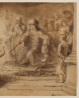 The Judgment of Solomon by Constantijn Daniel van Renesse