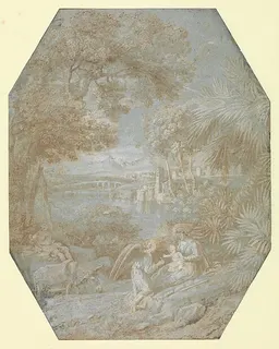 Landscape with the Rest on the Flight into Egypt by Claude Lorrain (Claude Gellée)