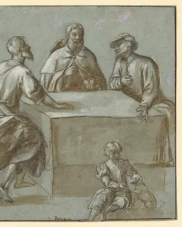 The Supper at Emmaus by Bonifacio de' Pitati (Bonifacio Veronese)
