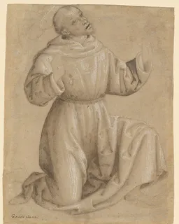Saint Francis Receiving the Stigmata by Lo Spagna (Giovanni di Pietro)