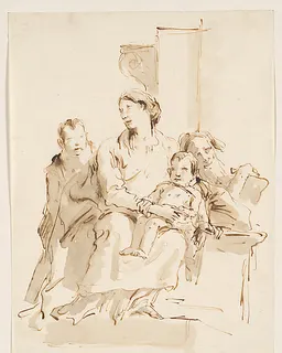 The Holy Family with Saint John by Giovanni Battista Tiepolo
