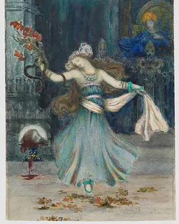 Salomé Dancing Before the Head of St. John the Baptist by Gustave Moreau