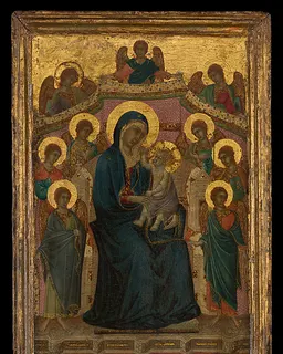 Madonna and Child with Nine Angels by Segna di Buonaventura