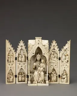 Tabernacle Polyptych with the Madonna and Child and Scenes from the Life of Christ by Anonymous
