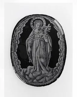 A Female Saint (possibly Rosalia) by Anonymous