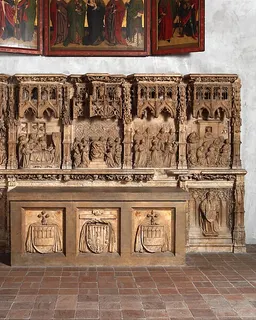 Altar Predella and Socle of Archbishop Don Dalmau de Mur y Cervelló by Francí Gomar