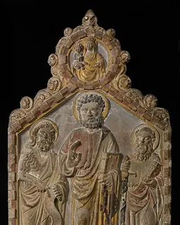 Relief Altarpiece with Saints Peter, Paul, and John the Baptist by Gerardo di Mainardo