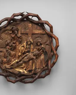 The Crown of Thorns with the Lamentation or Pietà by Anonymous