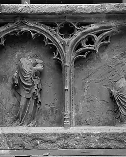 Funerary Relief from the Tomb of Milon de Donzy (d. 1337-38), dean of the Cathedral of Nevers by Anonymous