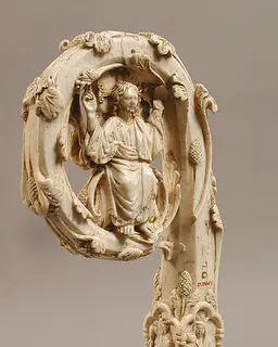 Crozier Head with Double Enthroned Christ by Anonymous