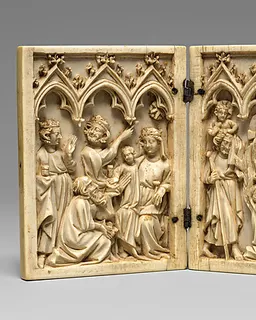 Diptych with the Adoration of the Magi and the Vera Icon (True Image) by Anonymous