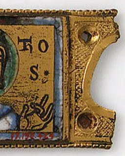 Plaque from a Book Cover or Portable Altar with Saint Thomas and the Lion of Saint Mark by Anonymous