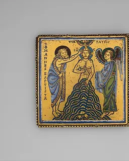 Plaque with the Baptism of Jesus by Anonymous