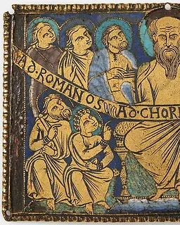 Plaque with Saint Paul and His Disciples by Anonymous
