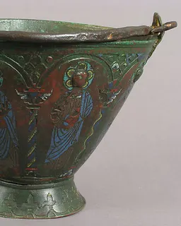 Situla (Bucket for Holy Water) with Saint Peter and Other Saints, Probably Apostles by Anonymous