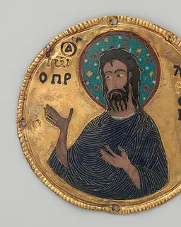 Medallion with Saint John the Baptist from an Icon Frame by Anonymous