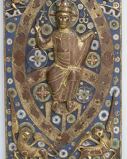 Book Cover Plaque with Christ in Majesty by Anonymous