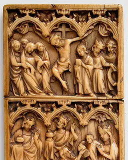 Writing Tablet with Crucifixion and the Adoration of the Magi by Anonymous