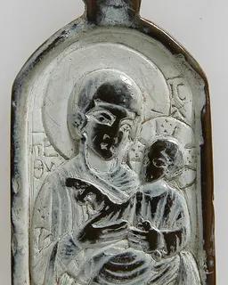 Two-Sided Pendant with the Virgin and Christ Child and John the Forerunner by Anonymous