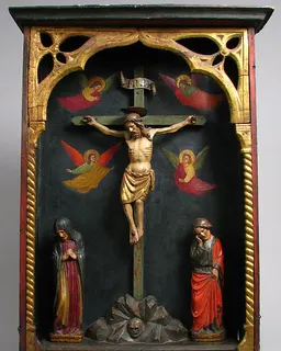 Tabernacle with Crucifixion Scene by Anonymous