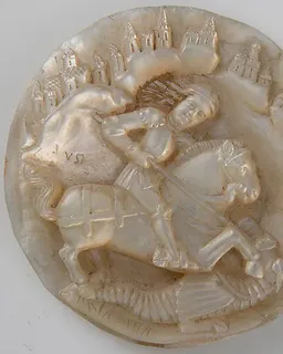 Medallion with Saint George Slaying The Dragon by Anonymous