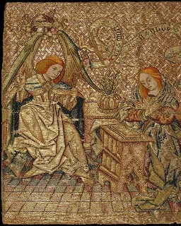 Embroidery with the Annunciation by Anonymous