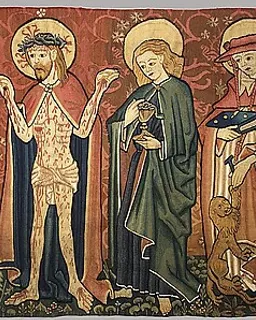 Altar Frontal with Man of Sorrows and Saints by Anonymous