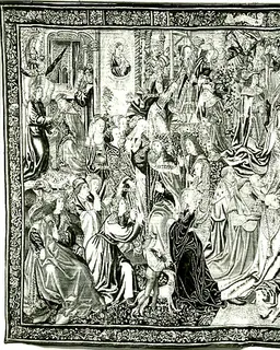 Coronation of the Virgin and related subjects by Anonymous