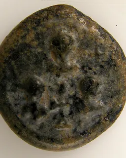 Balance Weight with Christ Blessing Two Eparchs or Emperors by Anonymous