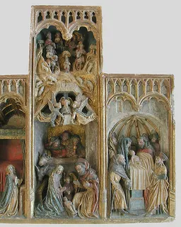 Altarpiece with Scenes of the Infancy of Christ by Anonymous