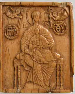 Icon with Virgin and the Christ Child by Anonymous