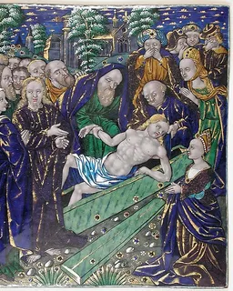 Plaque with the Raising of Lazarus by Jean Pénicaud I