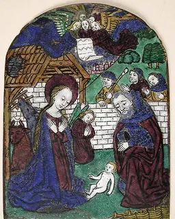 Plaque with Adoration of the Shephards by Monvaerni