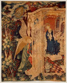 Tapestry with the Annunciation by Anonymous