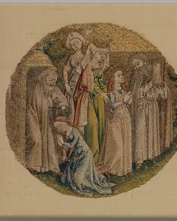 The Hermit Adrian Shows St. Catherine an Image of Christ and Baptizes Her by Anonymous