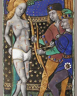 Triptych Panel with Saint Sebastian by Master of the Triptych of Louis XII
